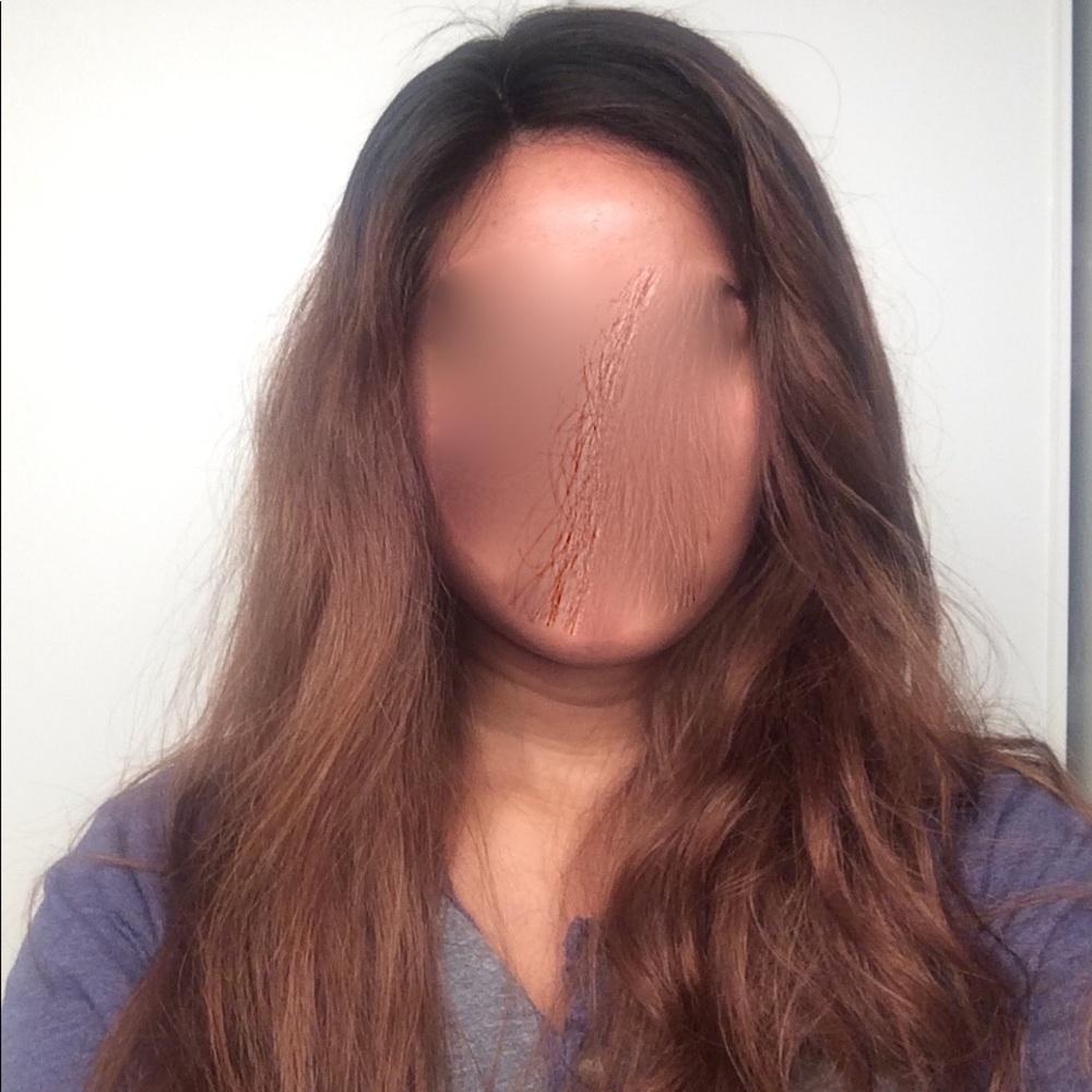 Lace front human hair ombré 360